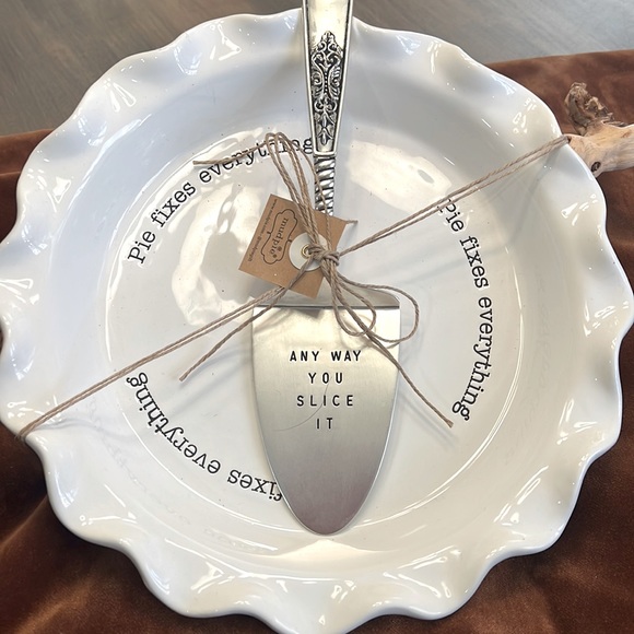 Mud Pie Other - Mud Pie Circa Pie plate and server